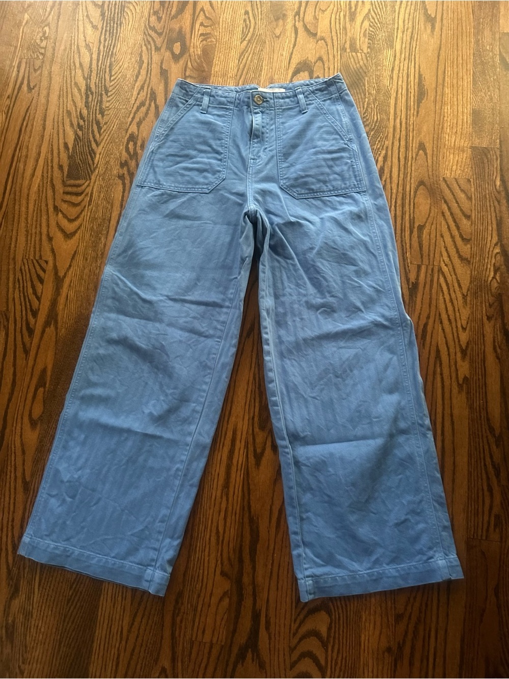 Light Blue high rise baggy wide leg Women’s pant